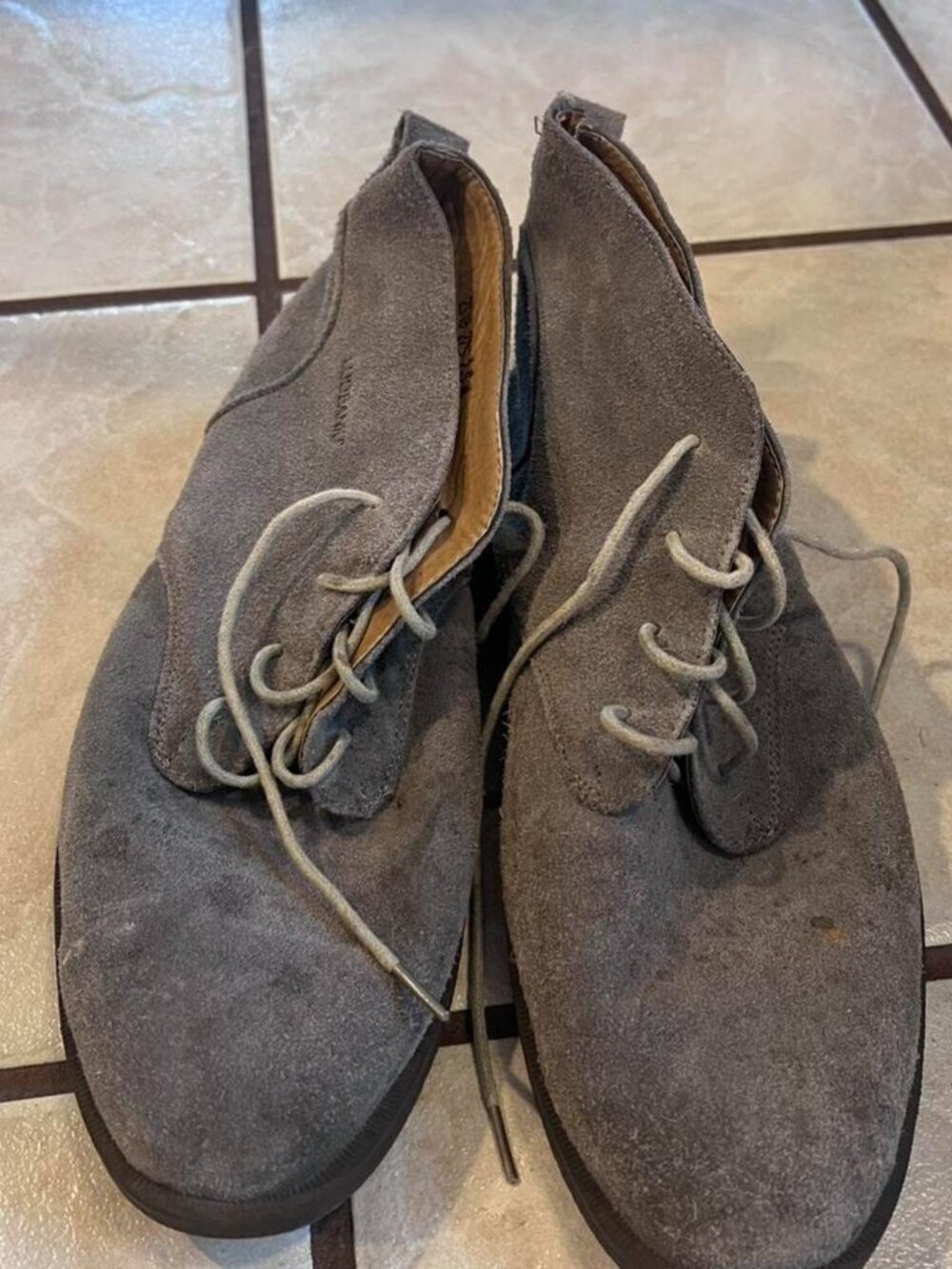 Grey Suede Lace Up Boots